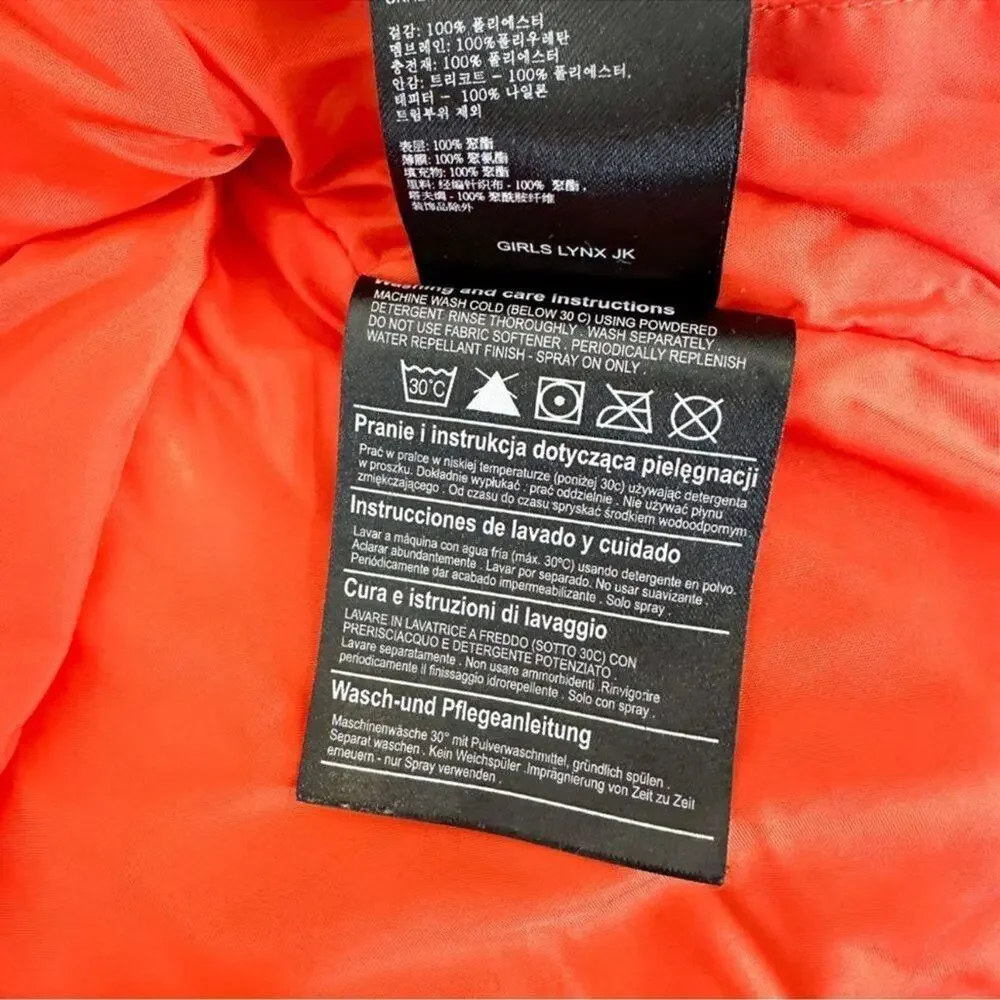 Burton DryRide Orange polka dot ski jacket sz L